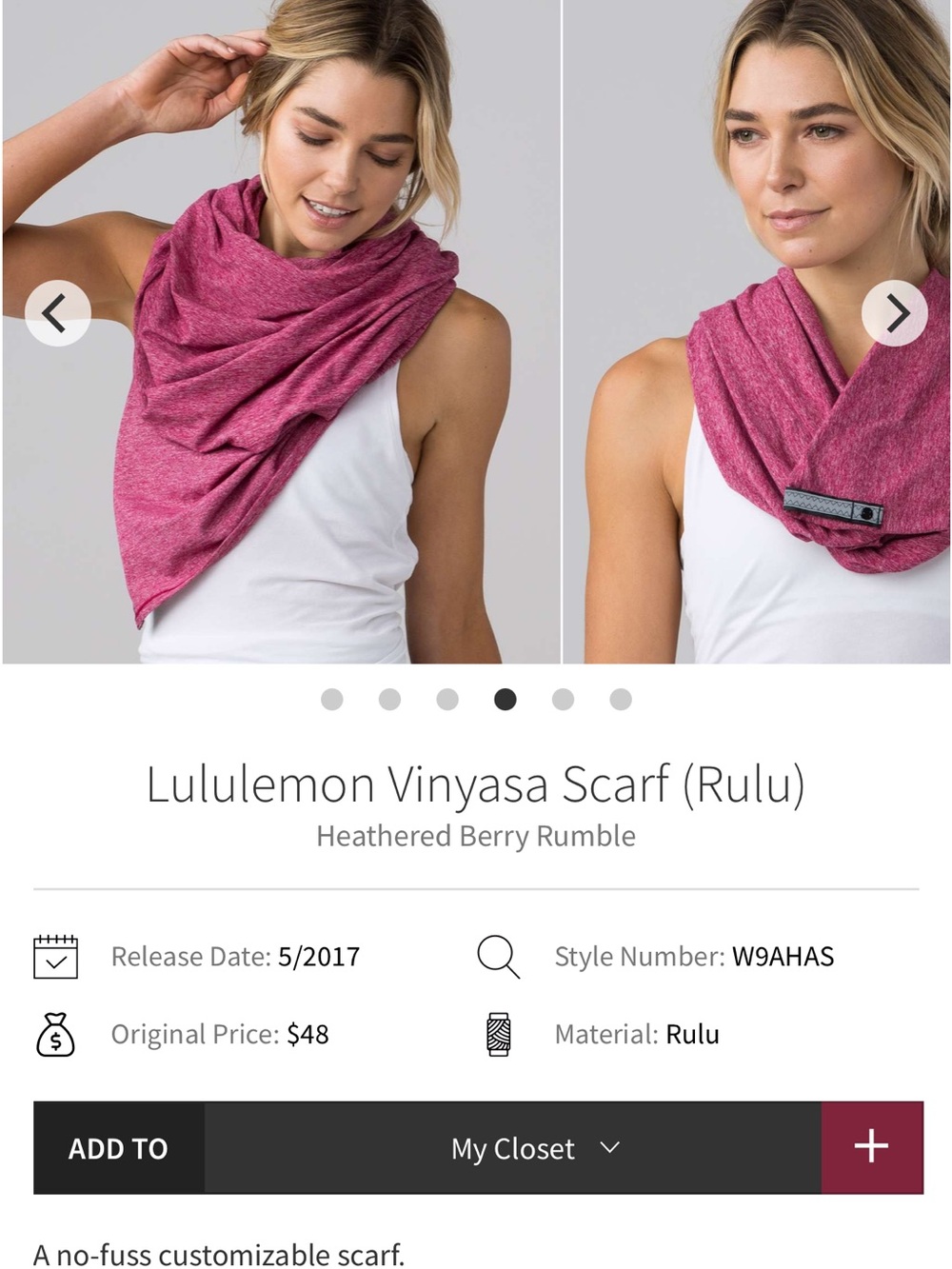 Lululemon Rulu Scarf - Picture 8 of 8